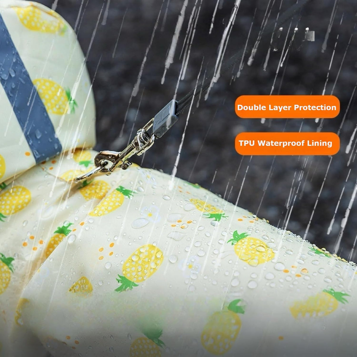 Waterproof Dog Raincoat,Full Coverage 4 Legs Dog Rain Jacket for Small Dogs,Pet Rain Coat with Hood,Reflective Strips&Leash Hole Outdoor Raincoat (Medium(for Weight 5.1-8.1 lb), Blue)