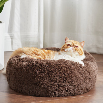 Calming Donut Bed for Dogs and Cats