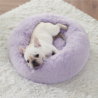 Calming Donut Bed for Dogs and Cats