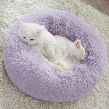 Calming Donut Bed for Dogs and Cats