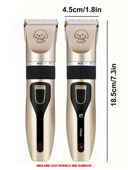 USB Rechargeable Dog Hair Clipper, Cordless Dog Grooming Kit, Cat Hair Trimmer, Pet Grooming Tools