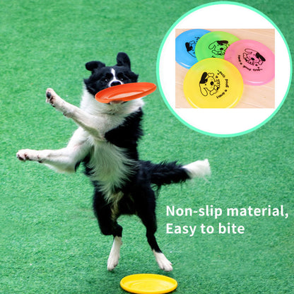Silicone Flying Saucer Funny Pets Dog Cat Toy Dog Game Flying Discs Resistant Chew Puppy Training Interactive Pet Supplies